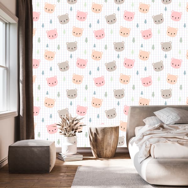 Bamse tapet til stue og soveværelse 50x1000 cm