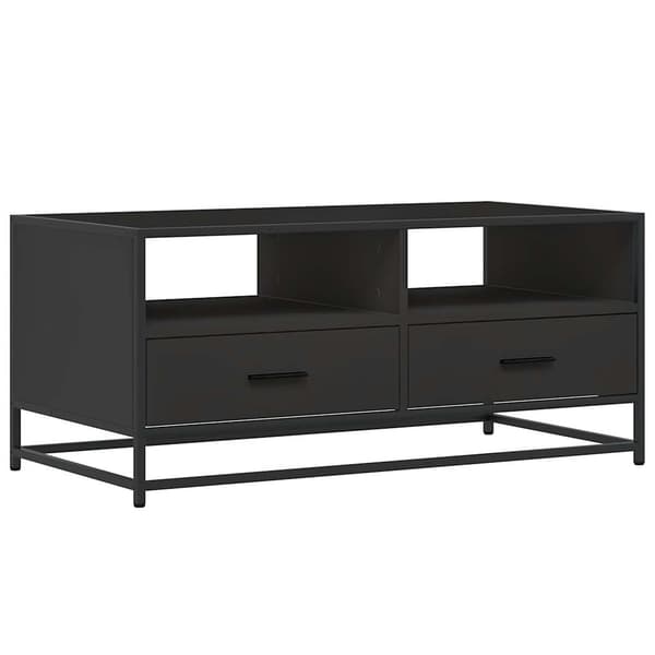 vidaXL sofabord, sort 100x50x45 cm