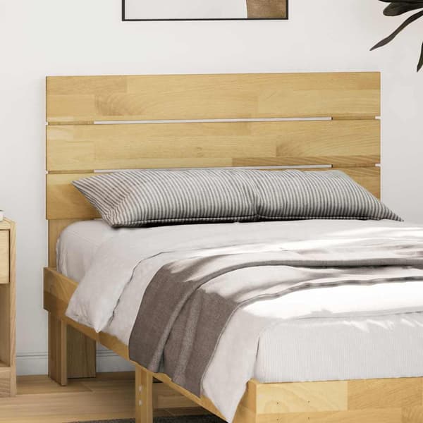 vidaXL sengegavl 90 cm massivt egetræ
