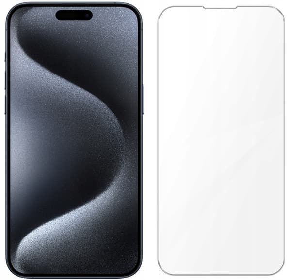 Härdat glas för Apple iPhone 15 Pro skärmskydd 2.5D, 9H