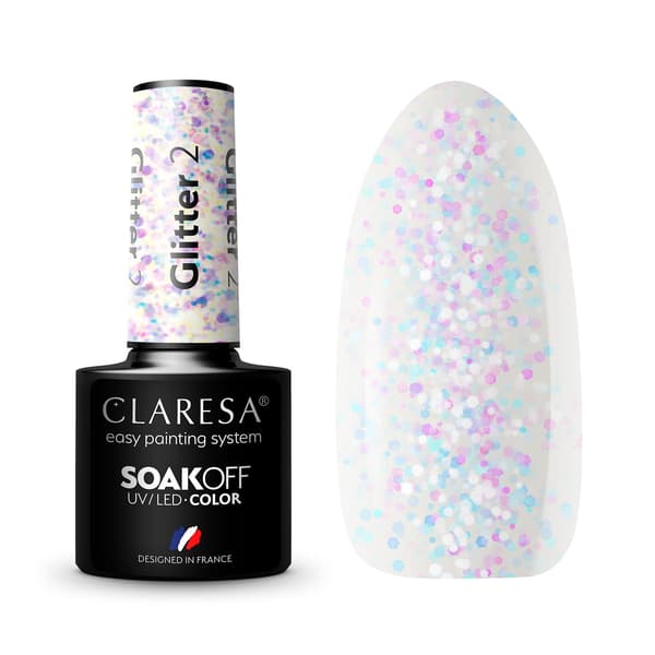 Claresa Glitter 2 Hybrid Nagellack 5g