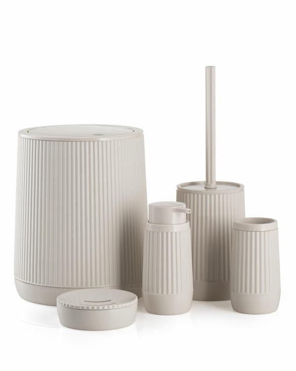 AVENIS badrumsset med 5 delar, beige