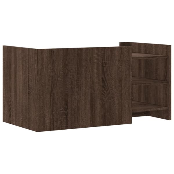 vidaXL sofabord brunt egetræ 100x50x50 cm