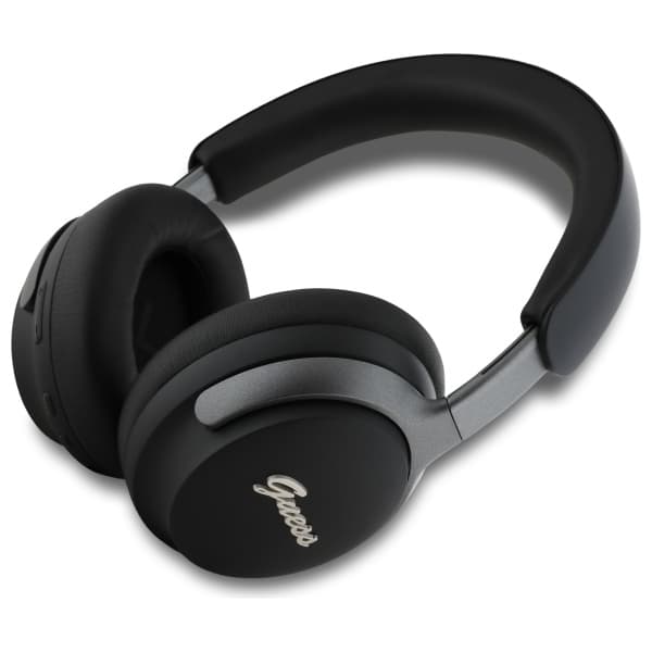 Guess Metal Script Logo Bluetooth ANC Over-Ear Hörlurar, Svarta