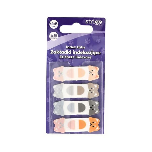 Hunde-indekskort 44x15mm 80 ark