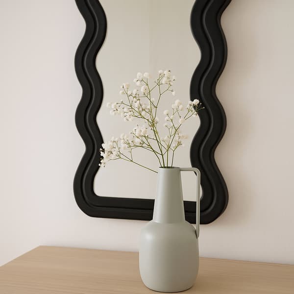 Metal blomstervase 20 cm