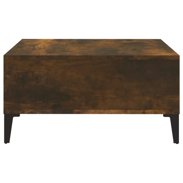 vidaXL Soffbord, förkolnad ek 60x60x30 cm, träbaserat material