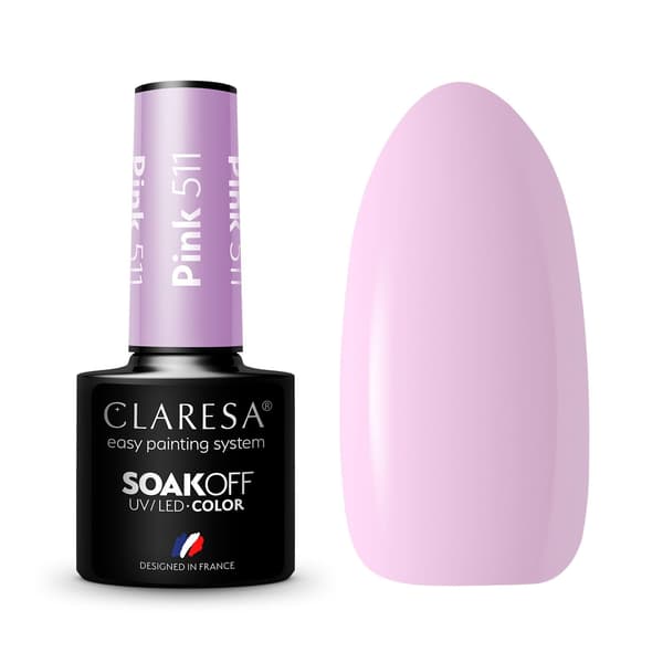 Claresa hybrid nagellack Rosa 511 5g