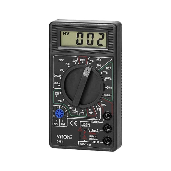 Strömmätare Universal Multimeter Amperemeter Voltmeter Ohmmeter LCD