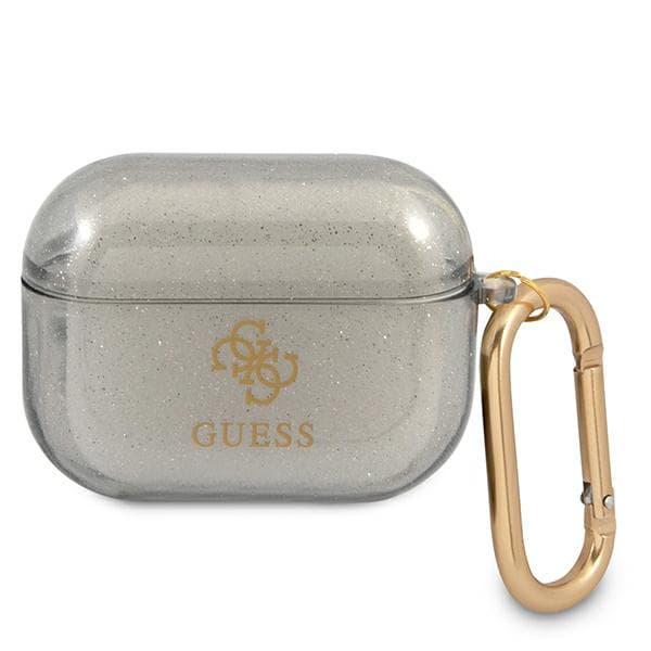 Guess Glitter Collection-etui til AirPods Pro, sort
