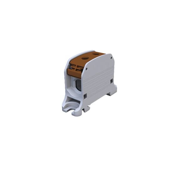 Gevindskinneforbindelse STB 50 Al/Cu 87310 simblok, brun
