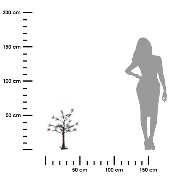 Julgran 24 ljuskulor 60 cm