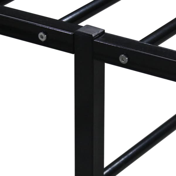vidaXL sengestel sort metal 90 x 200 cm