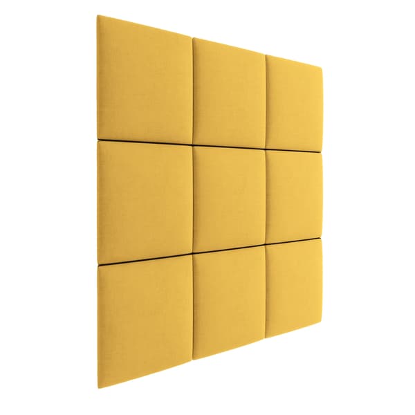 Polstret panel 50x50 Mono 236 (Gul)