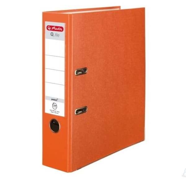 A4 ringbind 8 cm PP orange Q-mappe