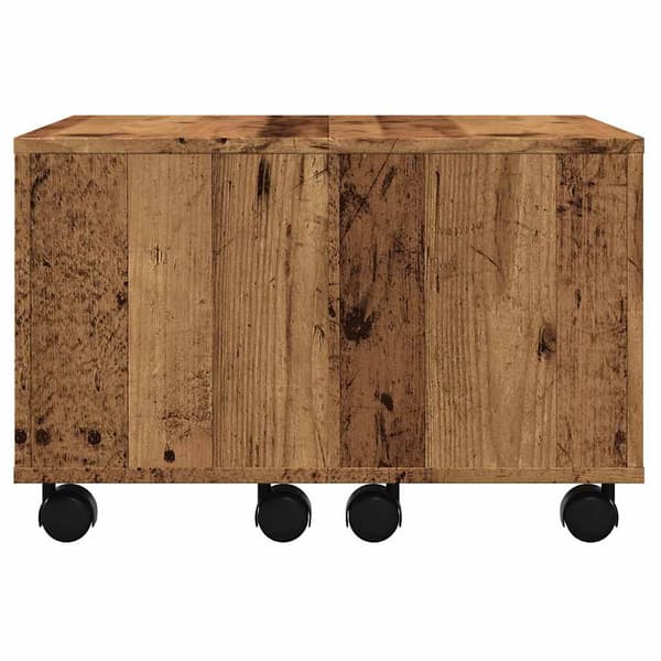 vidaXL sofabord, antik træ, 60x60x38 cm, spånplade