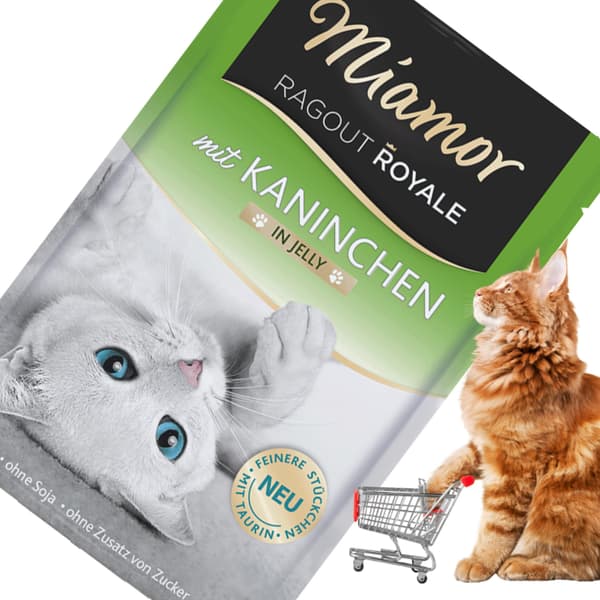 Miamor Royale mit Kaninchen - våt kaninfoder i gelé 100g