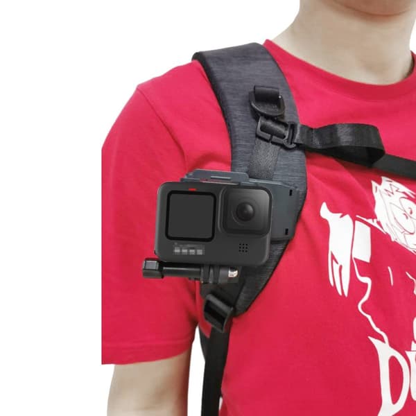 Drejeklips til GoPro Hero 9 Actionkamera, Sort
