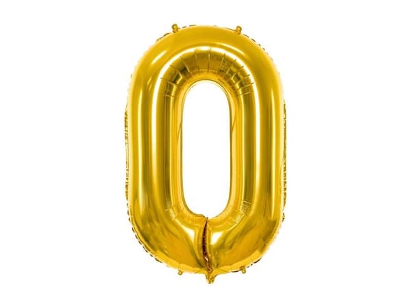Folieballon 0 86cm guld