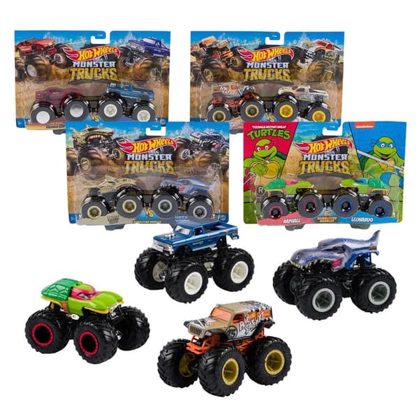 Hot Wheels. Monstertruckar, fordon 1:64, 2-pack