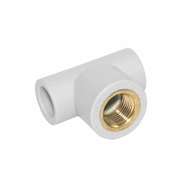 PP T-stykke med messing indvendig gevind 32/12 online