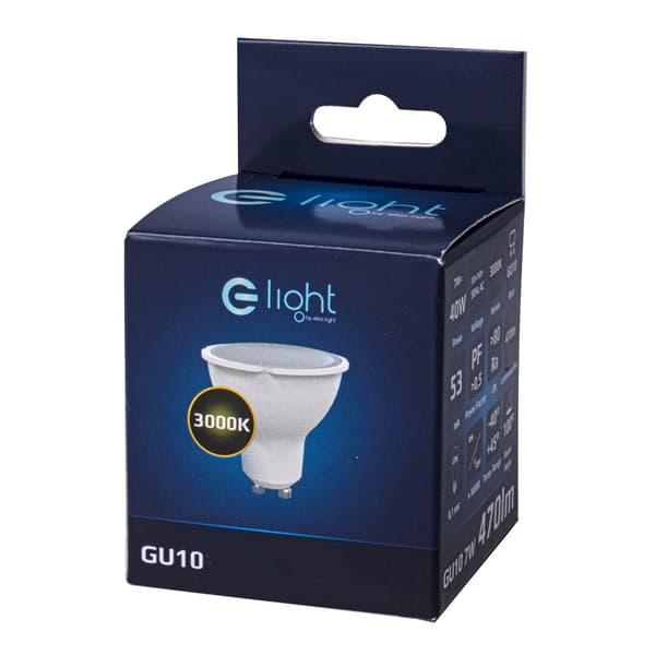LED-lamppu 6,5 W GU10 Lämmin 3000K