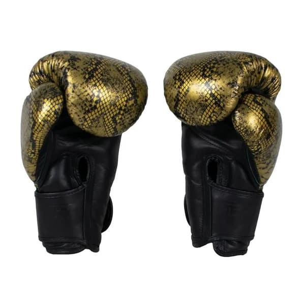 Top King Super Star Snake Muay Thai Boksehandsker 10OZ Sort/Guld