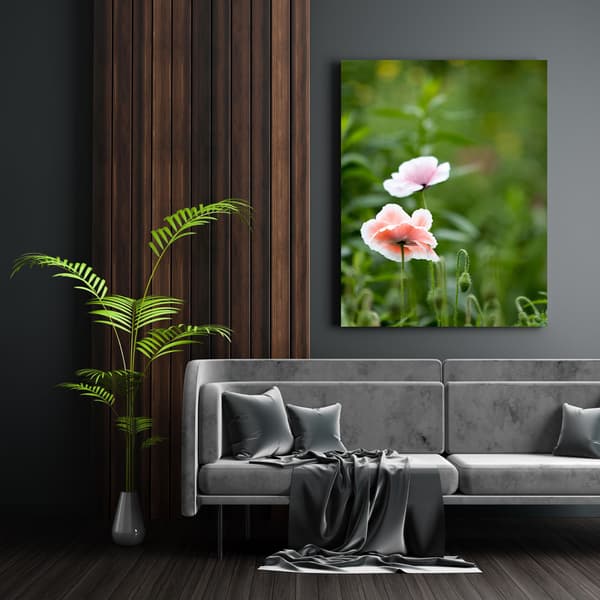 Canvastavla Botanik Vallmoblommor 30x40 cm