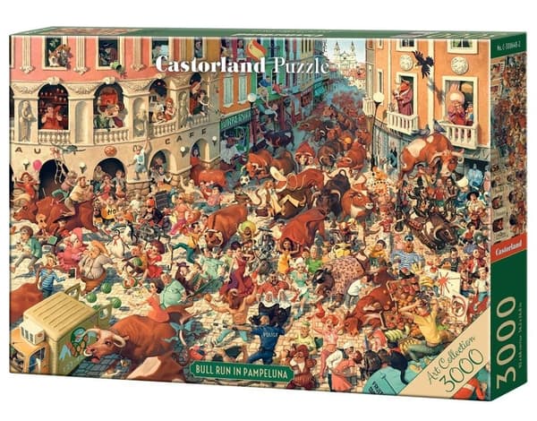 Puzzle 3000 Bull Run i Pamplona