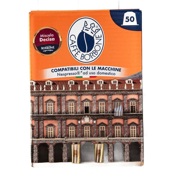 Nespresso kapsler Miscela Decisa 50 stk - Caffe Borbone