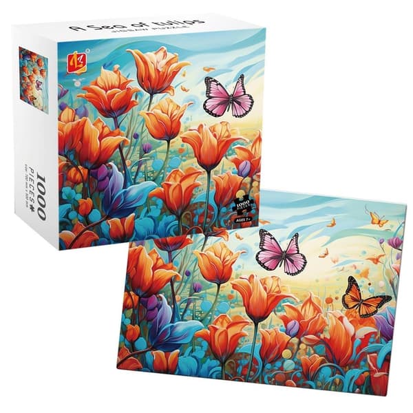 Puslespil 1000 Tulipaner