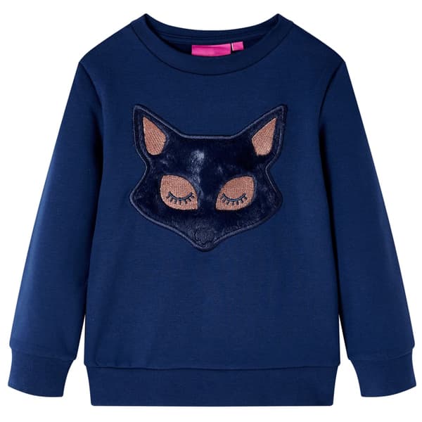 Børnesweatshirt, marineblå, 140
