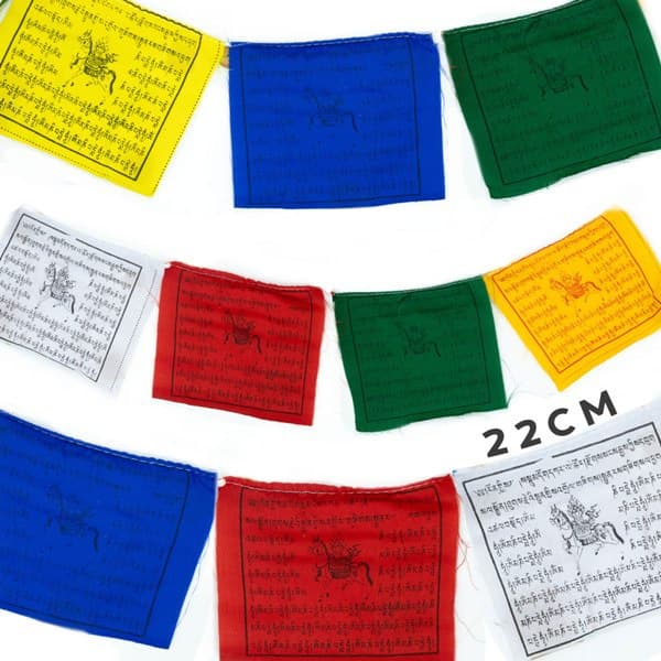 AWPFlag-01 Stora tibetanska böneflaggor 22 cm