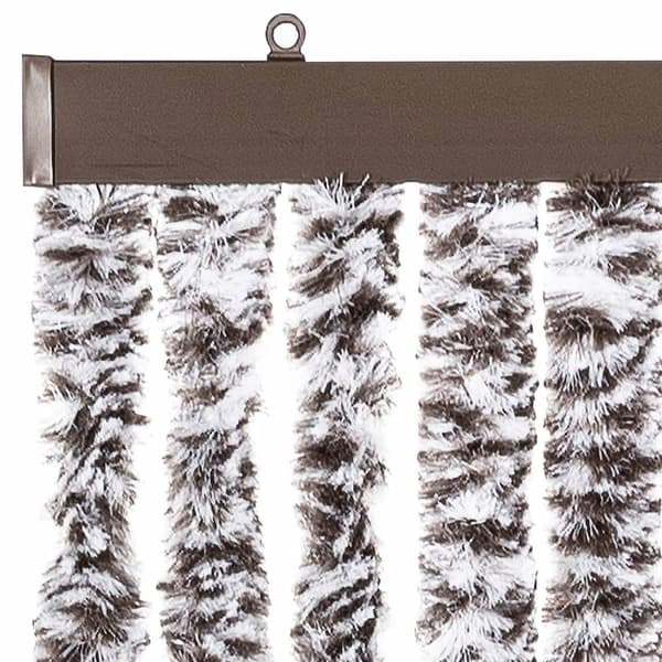 vidaXL Flugnät brun beige 90x200 cm chenille