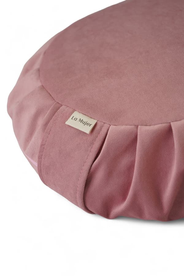 Meditationskudde, zafu med bovete - rosa
