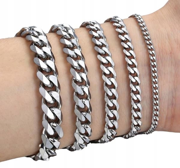 FULL Silver Herrarmband 8mm/23cm Silver 925 Armband