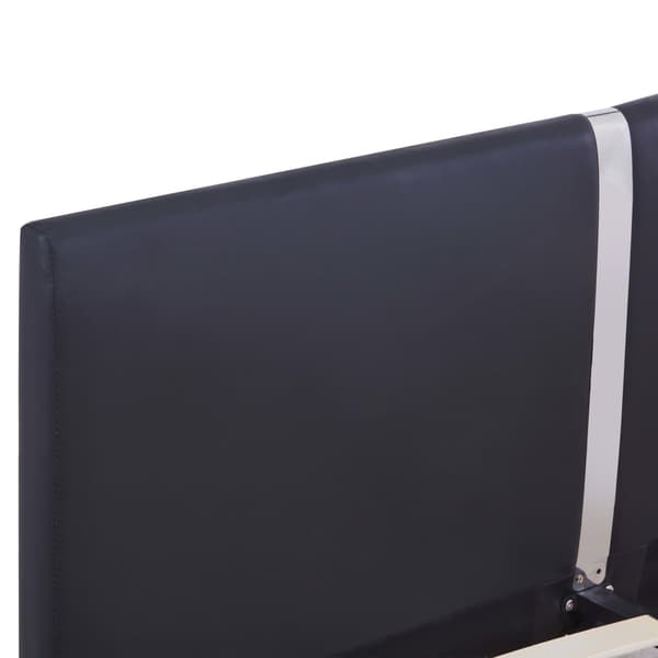 vidaXL sengestel sort kunstlæder 120 x 200 cm