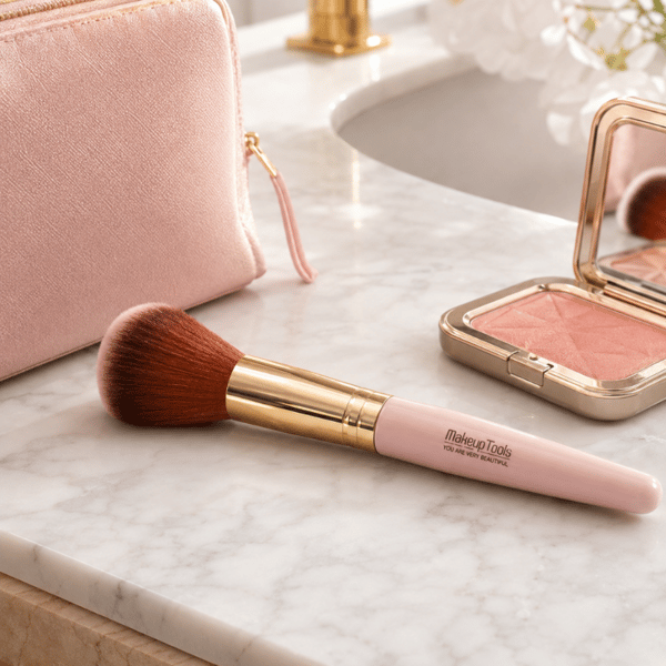 Makeupbørste til blush, bronzer, løs pudder og mineralfoundation