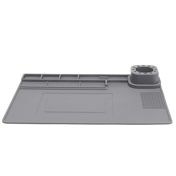 Antistatisk silikonmatta 40x30 cm grå