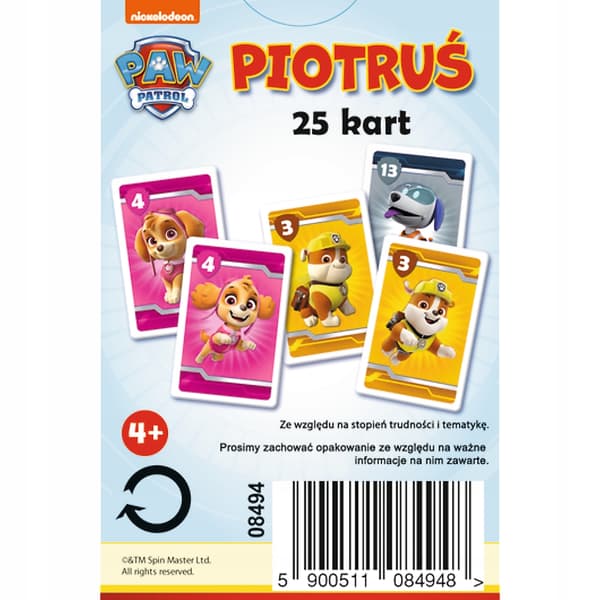 08513 "Peters kort - Paw Patrol