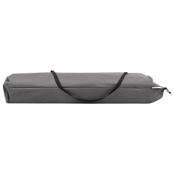 vidaXL foldbar dobbelt liggestol, grå, stål