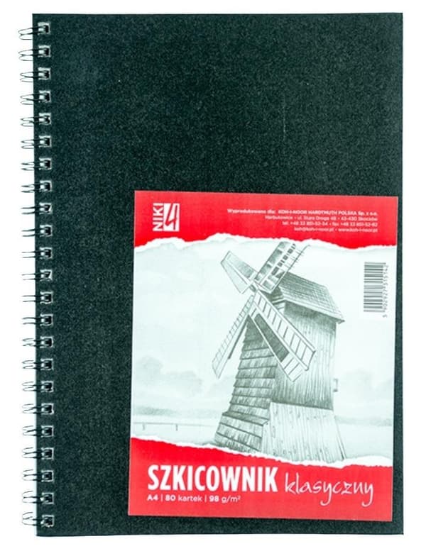 Skitseblok A4/80K 98g spiral