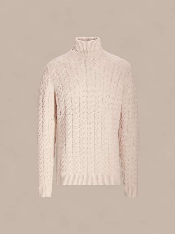 BEIGE GLENDALE TURTLENECK XXL