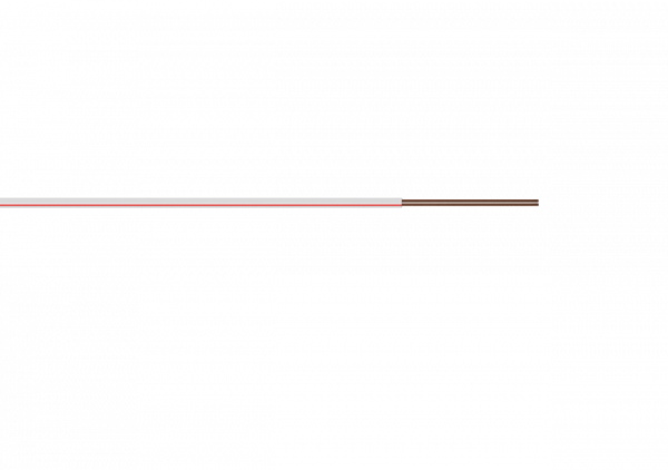 Högtalarkabel TLYp 2x1.00 Vit 1m