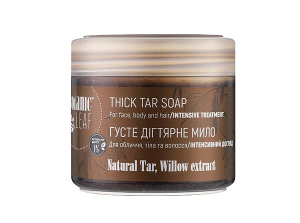 BOTANIC LEAF Tyk tjæresæbe 300 ml