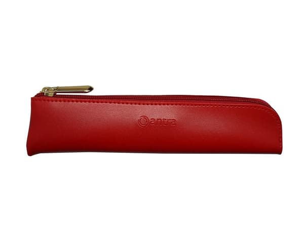 Rødt etui til én pen