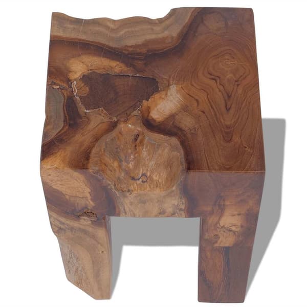 vidaXL Pall massiv teak