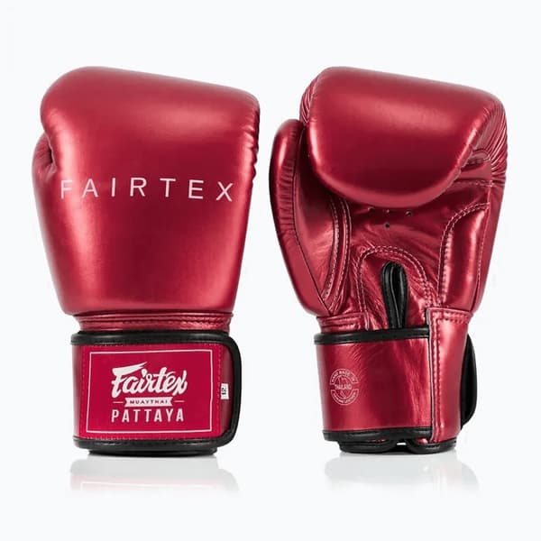 Fairtex Metallic Boxningshandskar Röda 16OZ