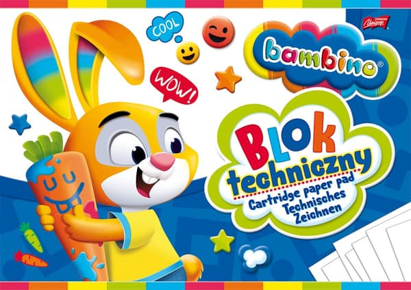 BAMBINO teknisk blok. A4. 10 ark.