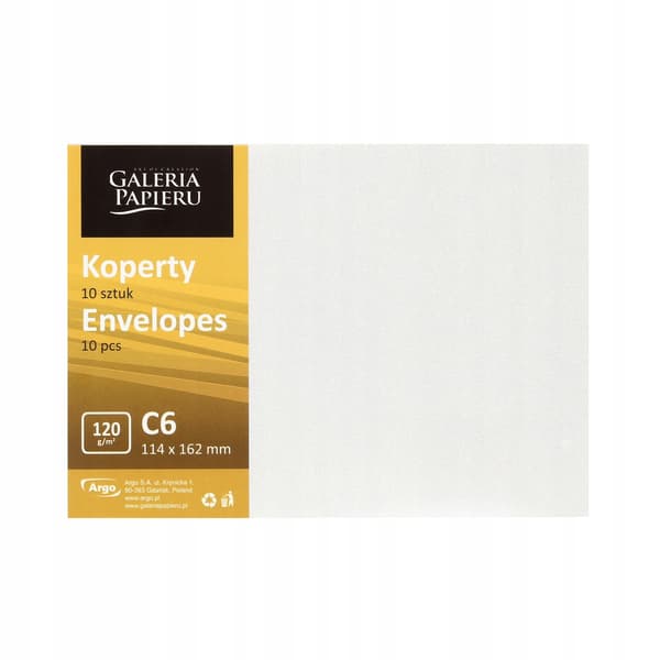 Kuvert C6 Millenium Diamond hvid 120 g/m² (10)